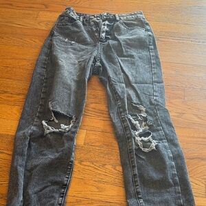Black light wash jeans size xs